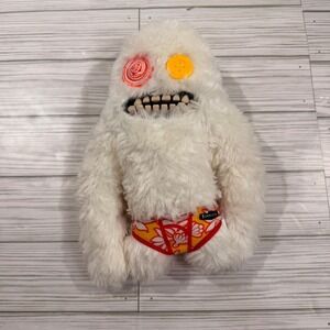 Fuggler Funny Ugly Monster White Sasquatch Yeti Plush with Teeth and Underpants
